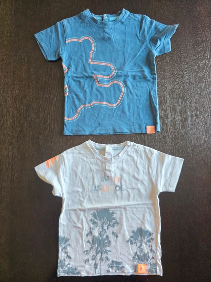 2 tee-shirts Lulu castagnette en 3 ans