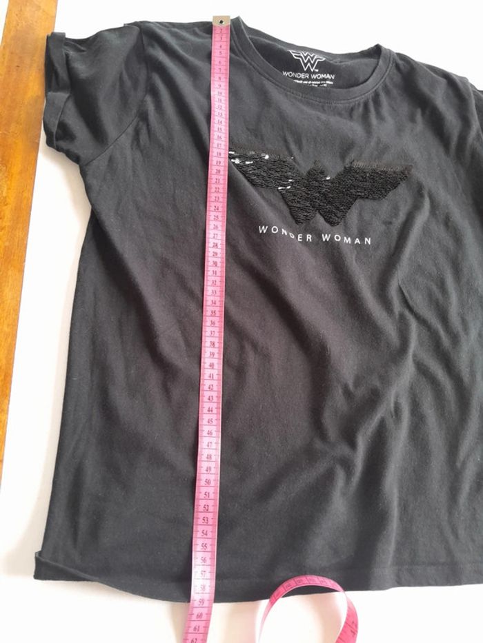 Tee shirt large à sequins Wonder woman - photo numéro 7