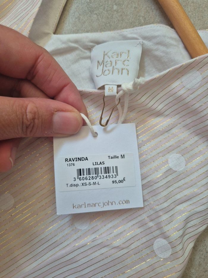 Robe rose dorée à poids Karl Marc John M - photo numéro 5