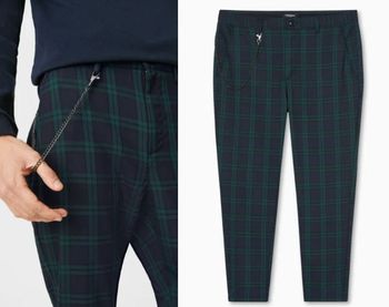 chino -  carrot - à carreaux - taille 28