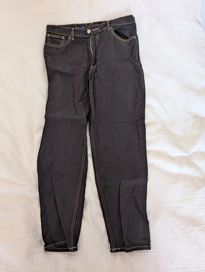 Jean mom mango taille haute noir