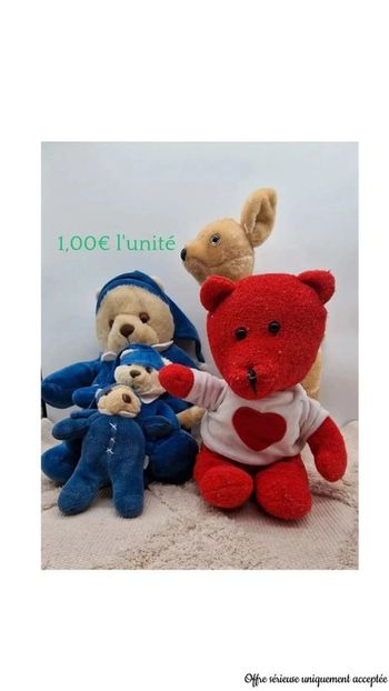 Lot de peluches variées