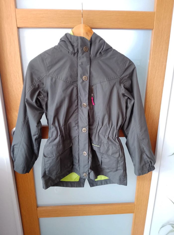 Manteau Veste longue doublée à capuche - Fille 10 ans - photo numéro 2