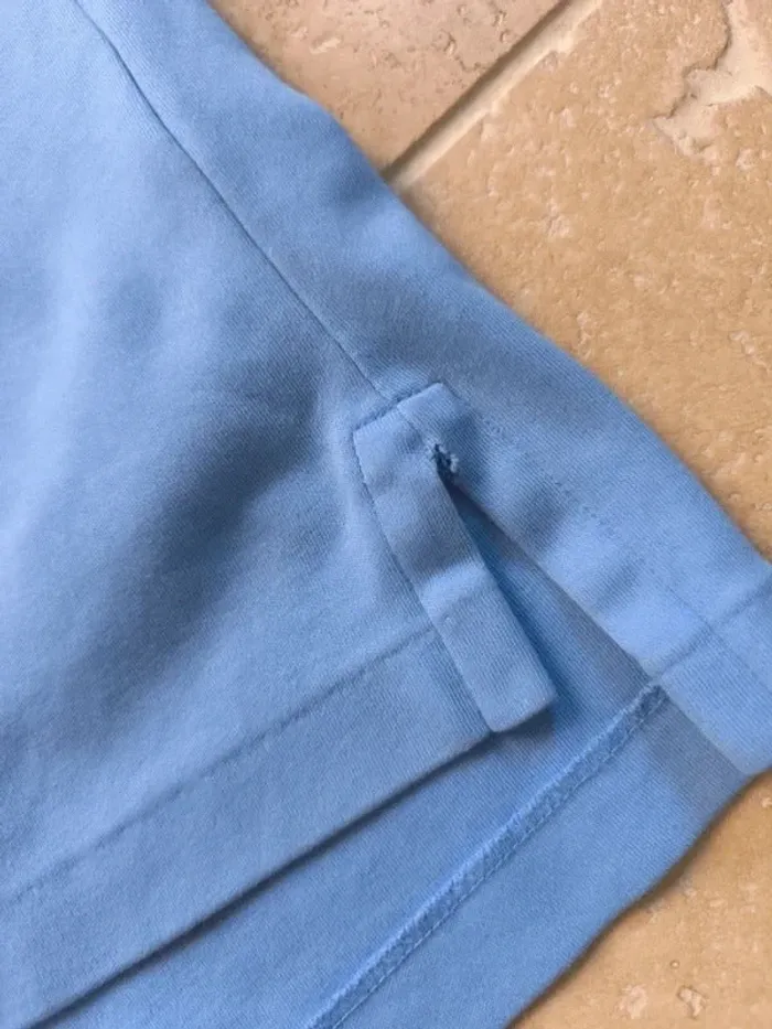 Polo Ralph Lauren homme pima coton 3XB bleu clair logo marine excellent état - photo numéro 8