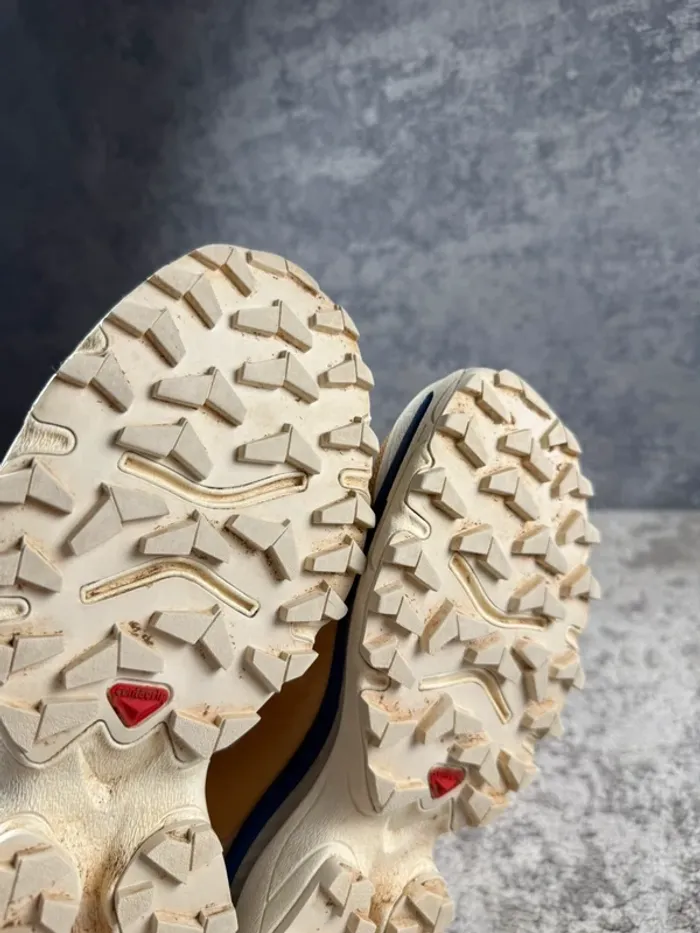 Salomon XT-4 OG - Tire Vanilla Ice - Beige & White & Blue - photo numéro 10
