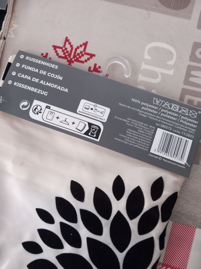 Lot de 2 housses coussin 40x40 - photo numéro 2