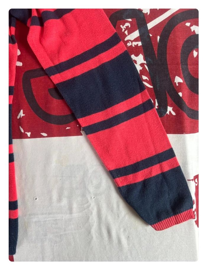 Sweat Tommy Hilfiger M/L rouge liserés bleu - photo numéro 9