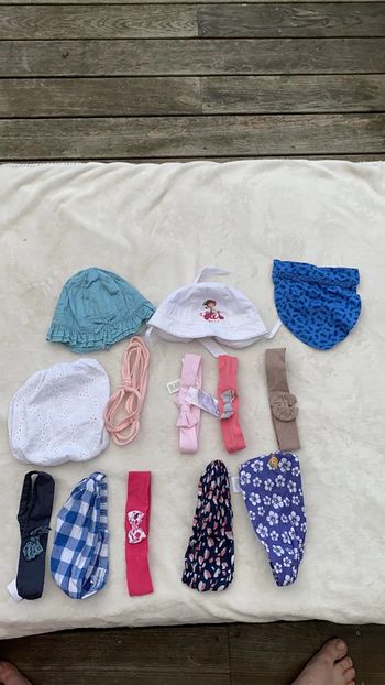 Lot de bandeaux + chapeaux été