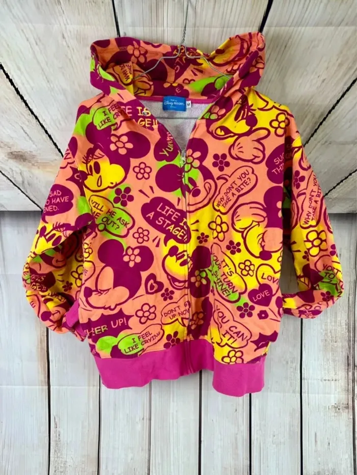 Gilet veste Sweat à zip et capuche Disney Tokyo Disneyland import Japon - photo numéro 3