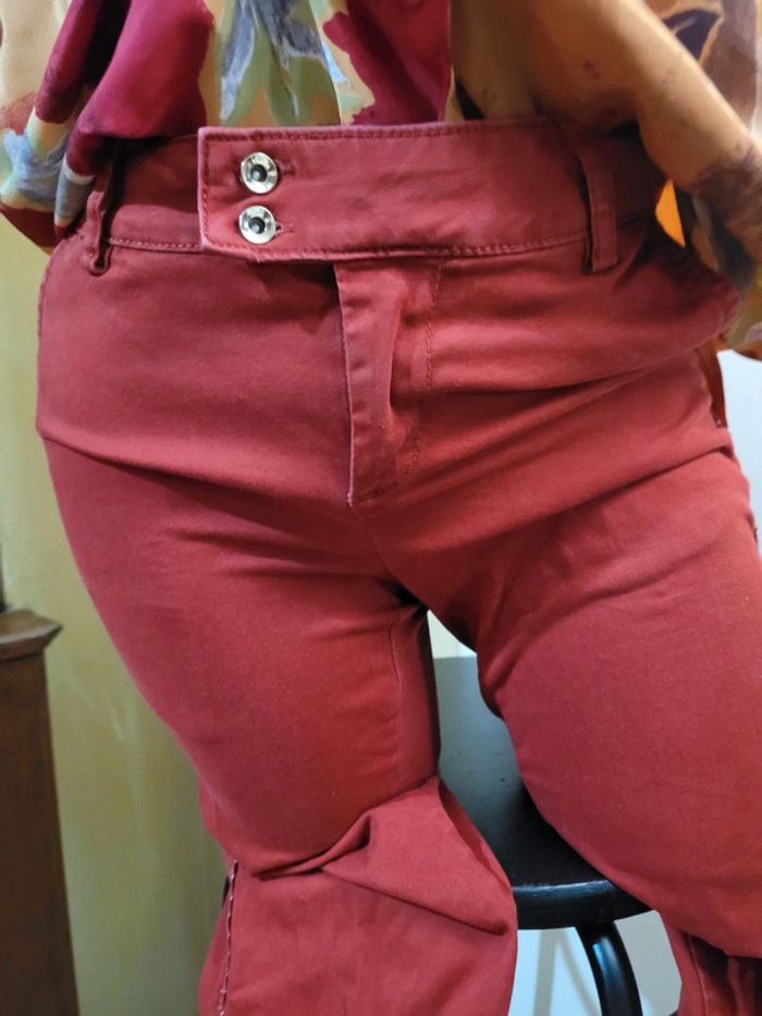 Pantalon Naomie, les petites bombes, bordeaux, taille 36 - photo numéro 4