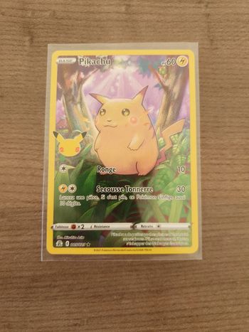Carte Pokémon Pikachu 005/25 Célébrations 25 ans