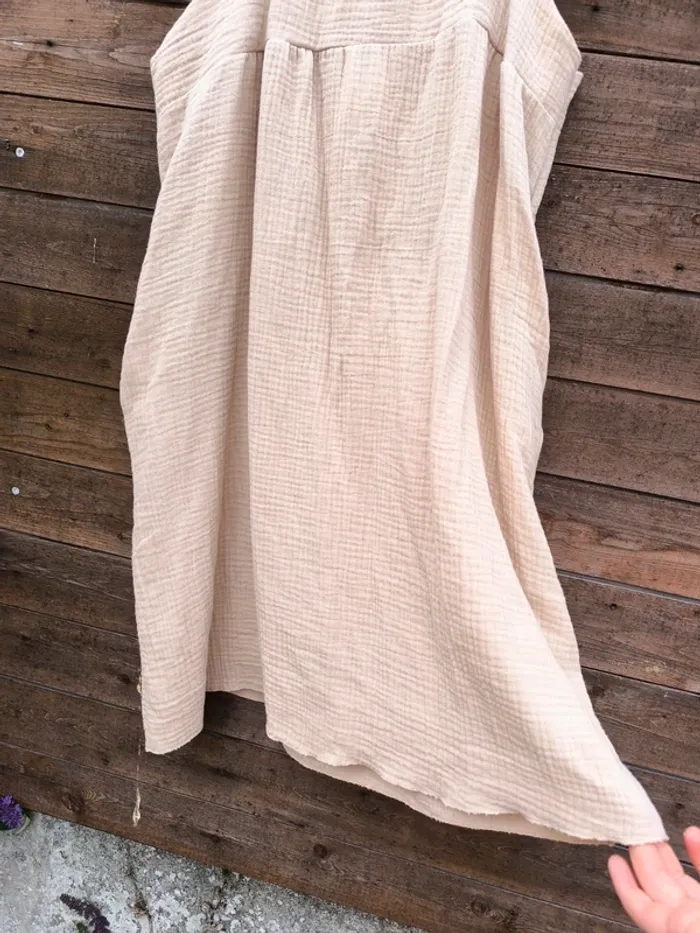 Robe courte beige gaz de coton TU 36 à 42 - photo numéro 9