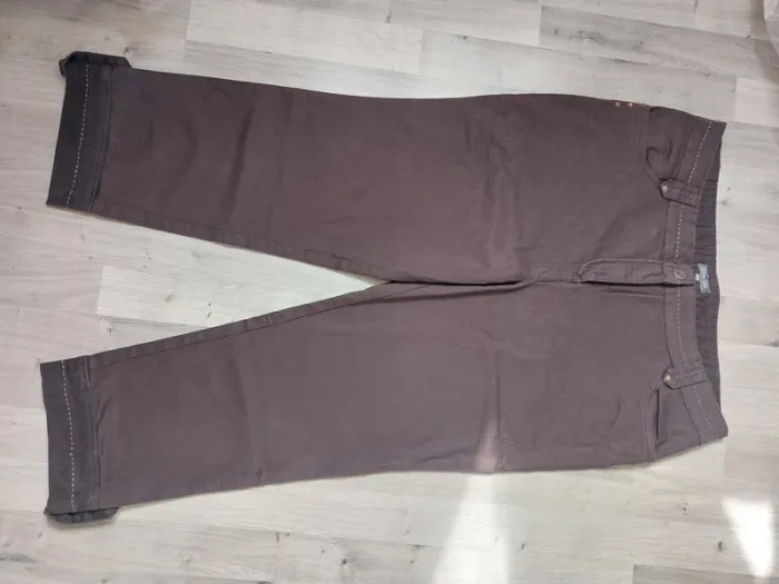 Pantalon large marron - photo numéro 2