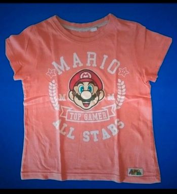 T-shirt manches courtes gamer mario all stars