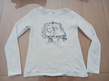 T-shirt blanc manches longues