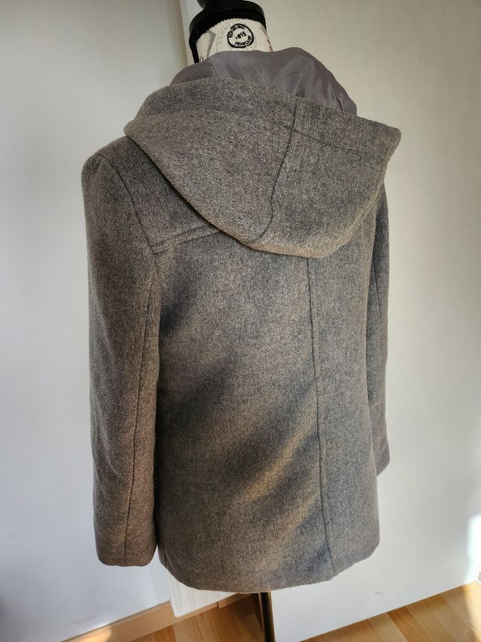 Duffle-Coat Caban Long Gris Jennyfer Taille S ou 36 - photo numéro 5