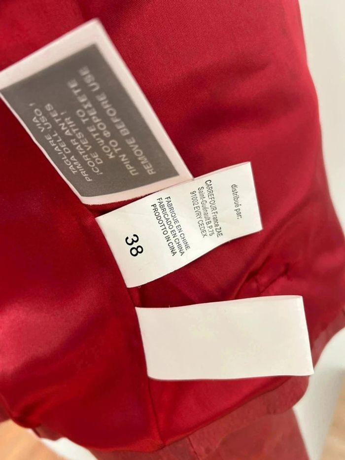 Veste en cuir rouge - photo numéro 6