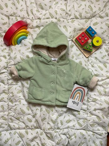 veste à capuche en polaire vert menthe 1 mois la redoute