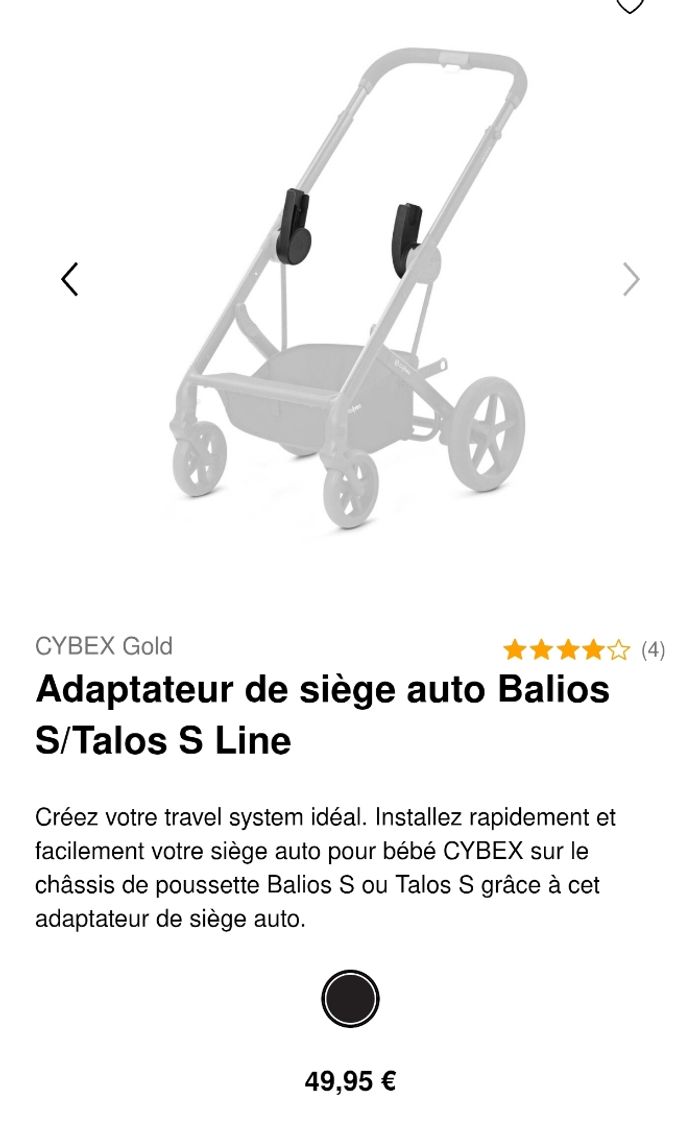 Poussette CYBEX BALIOS S - photo numéro 5