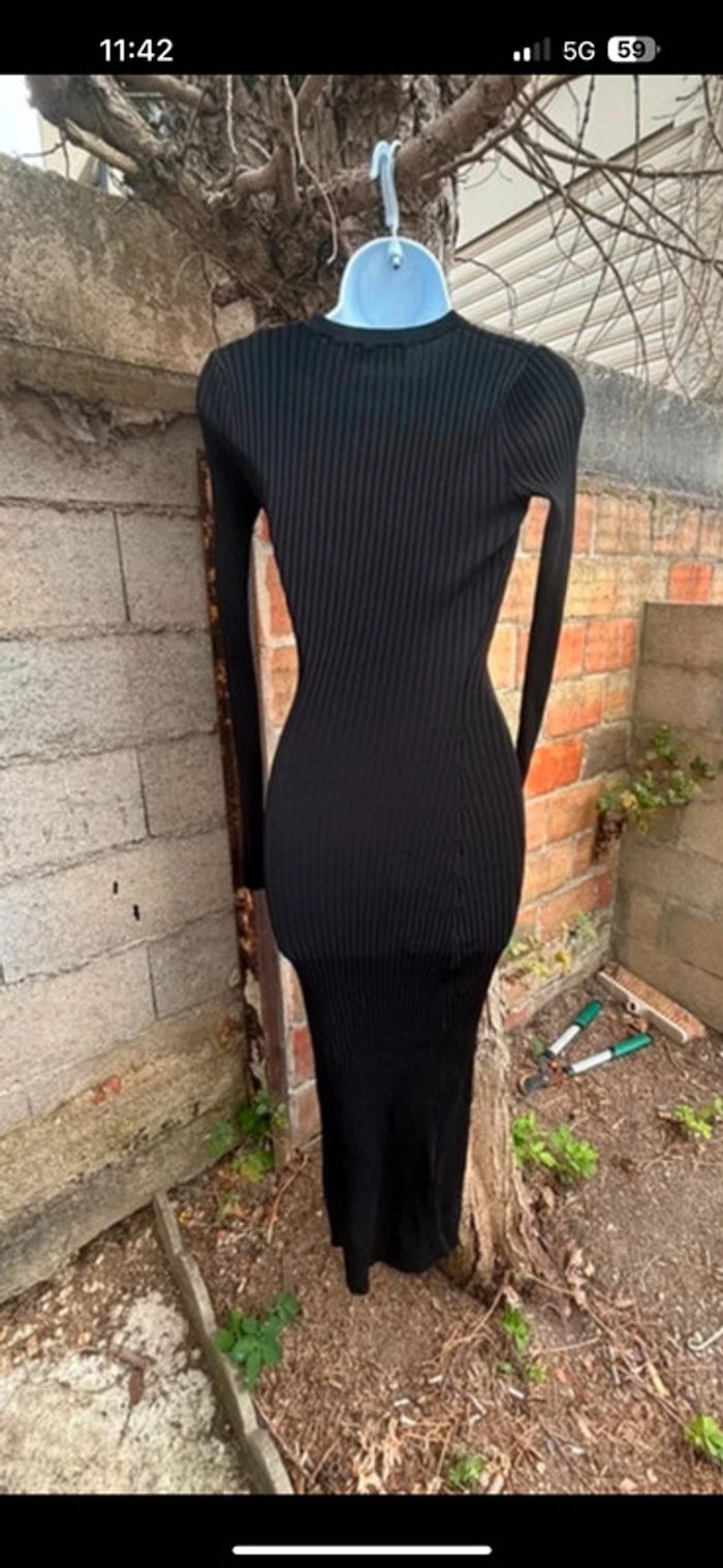 Robe noire Zara neuve - taille S - manches longues - photo numéro 7