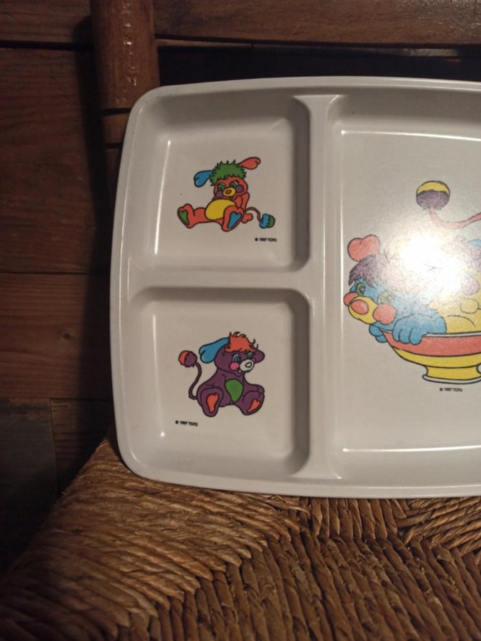 Plateau repas popples vintage tbe - photo numéro 3