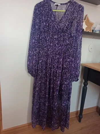 Robe longue léopard