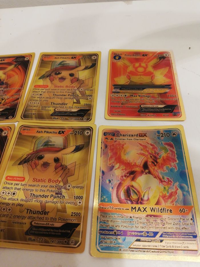 Cartes pokémons EX et DX impression lenticulaire. - photo numéro 2