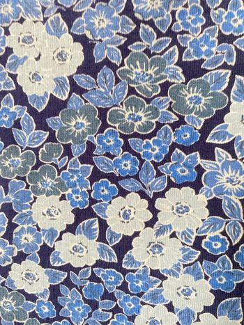 Caleçon legging bleu à fleurs 2/3 ans Sergent Major