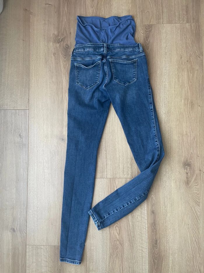 Jeans slim grossesse bleu - photo numéro 4