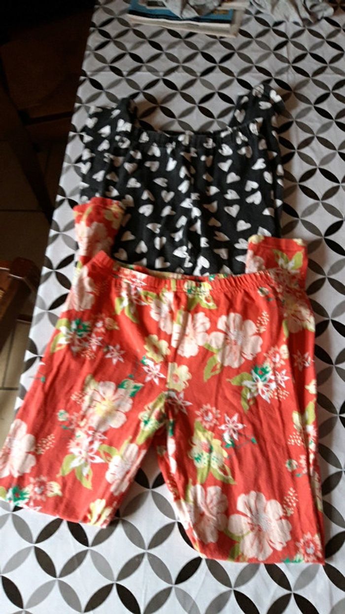 Lot 2 leggings 10 ans