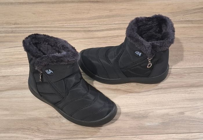 Bottes bottines hiver chaudes doublées imperméable randonnée femme - photo numéro 2