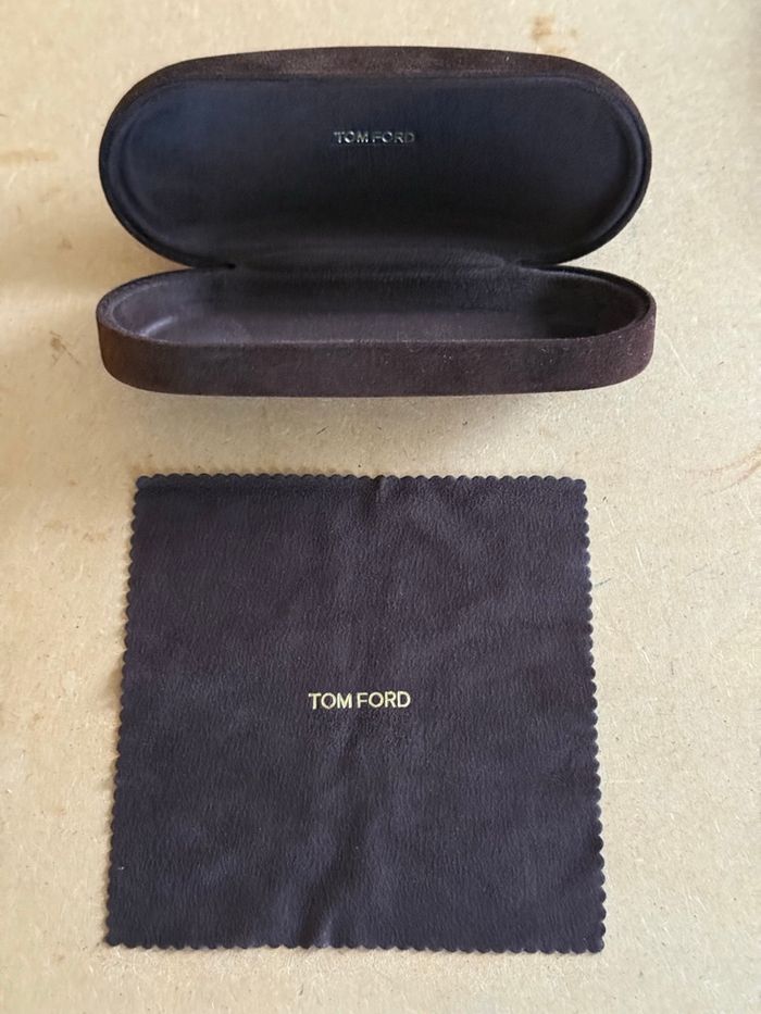 Étui à lunettes Tom Ford marron unisexe - photo numéro 2