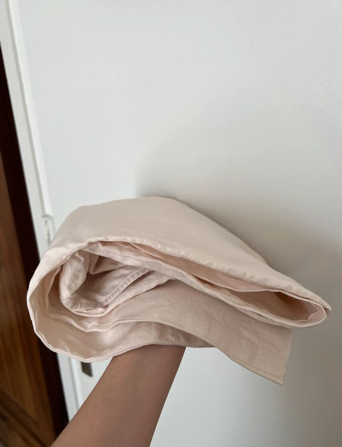Pantalon beige femme en lin fait sur mesure au Vietnam taille 38 - photo numéro 5