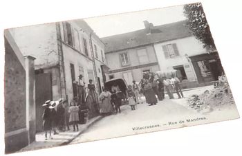 Carte postale ancienne  Villecresnes (Val-de-Marne)  Rue de Mandres