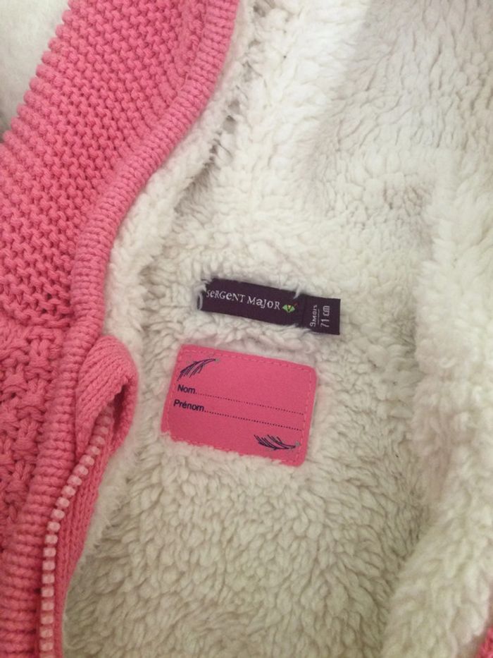 Veste en tricot doublée fausse fourrure Sergent-major - photo numéro 2