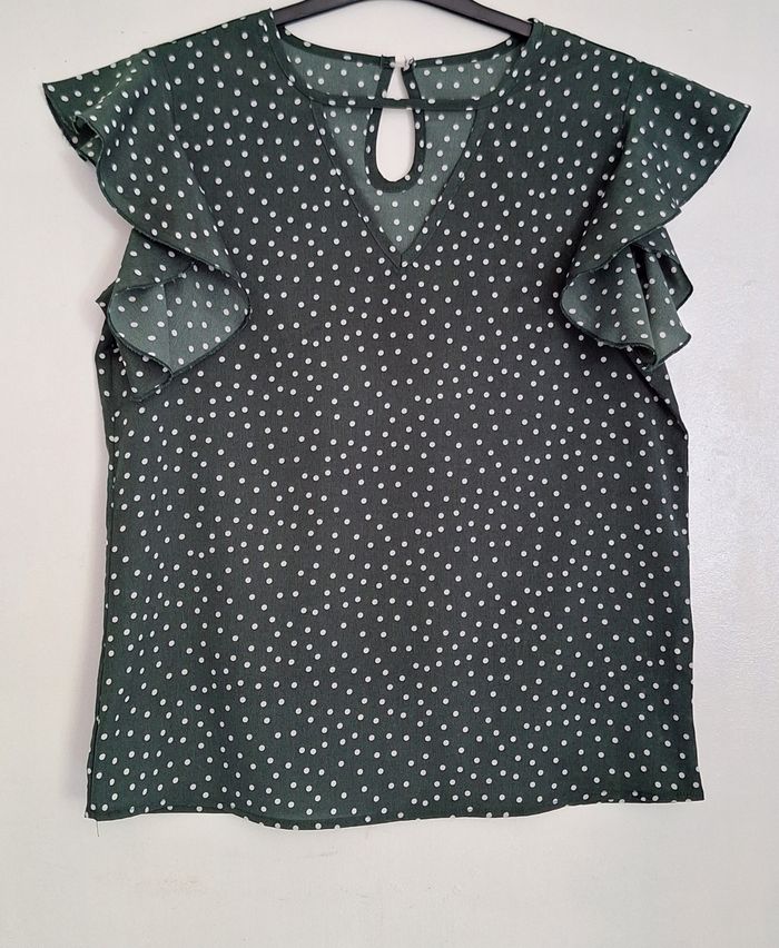 Blouse fluide à pois