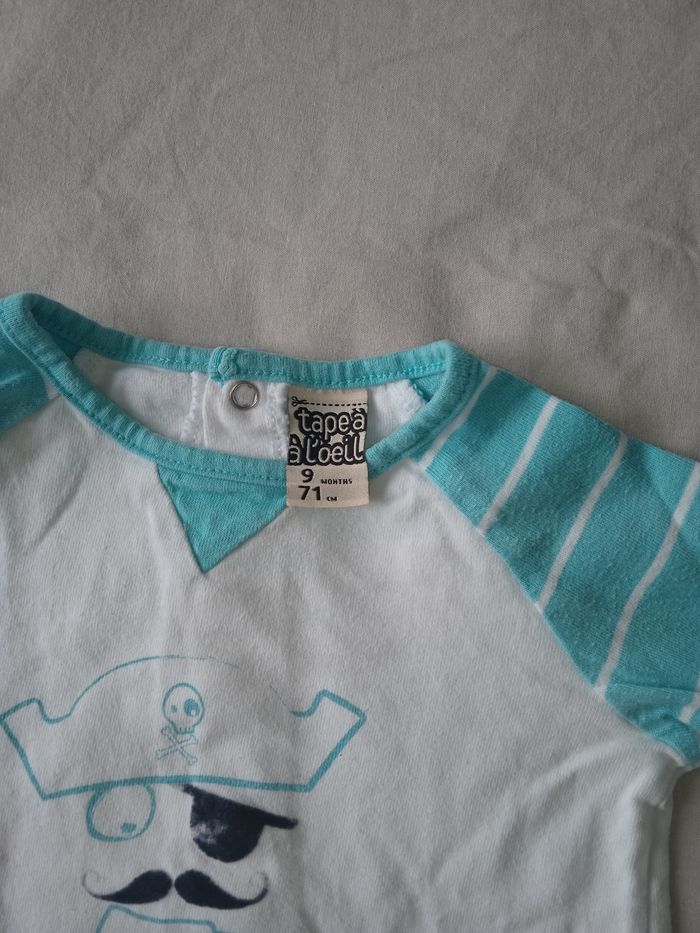 Lot tee-shirts manches longues 9 mois - photo numéro 4