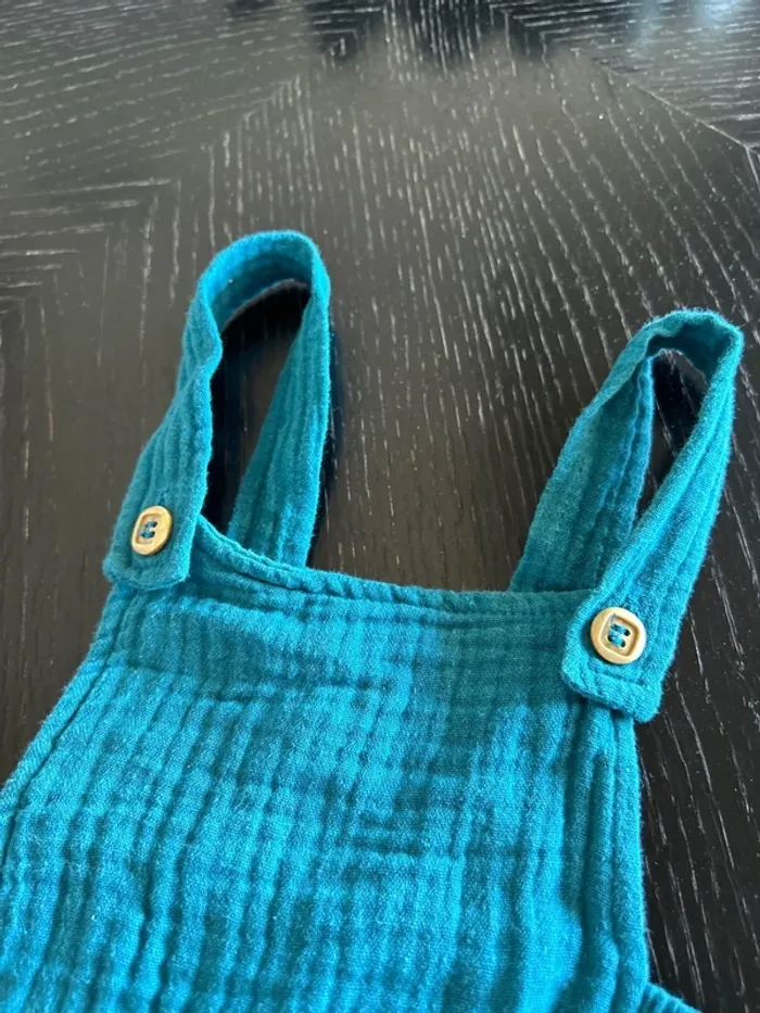 Barboteuse bleu/vert BB&co - 6 mois - photo numéro 3