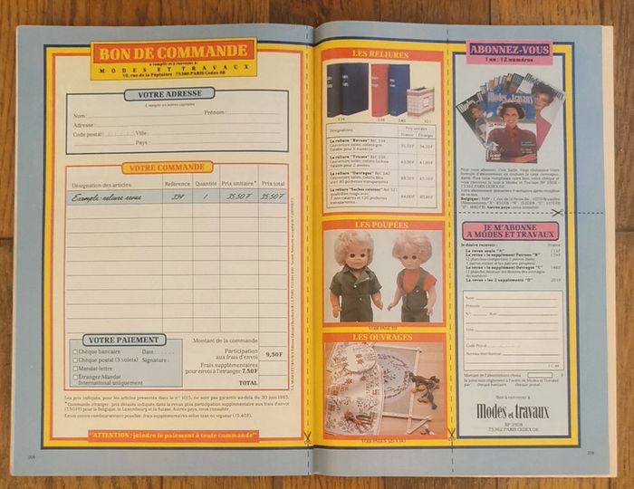 Ancien magazine modes et travaux années 80 vintage - photo numéro 19