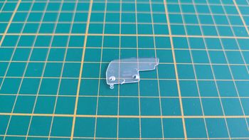 Vitre porte gauche pièce miniature Bburago Burago Jaguar type E 1961 1/18 1/18e 1/18ème #C35