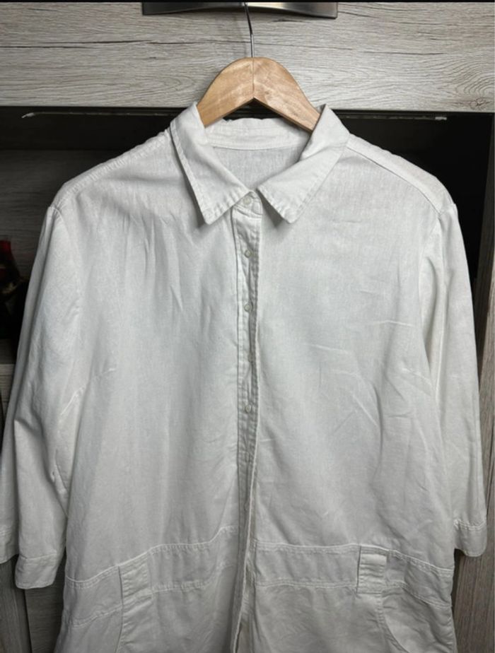 Chemise saharienne en lin – Taille 46 - photo numéro 3