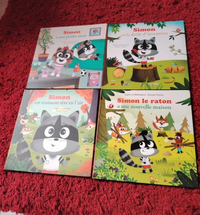 Lot 4 livres mes p’tits albums Auzou Simon