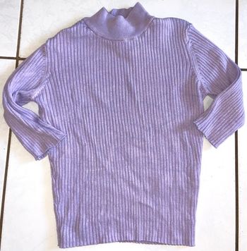 Pull Crop lilas côtelé s Mc  Jennyfer