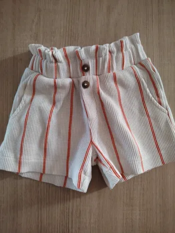 Short fille 3 ans beige
