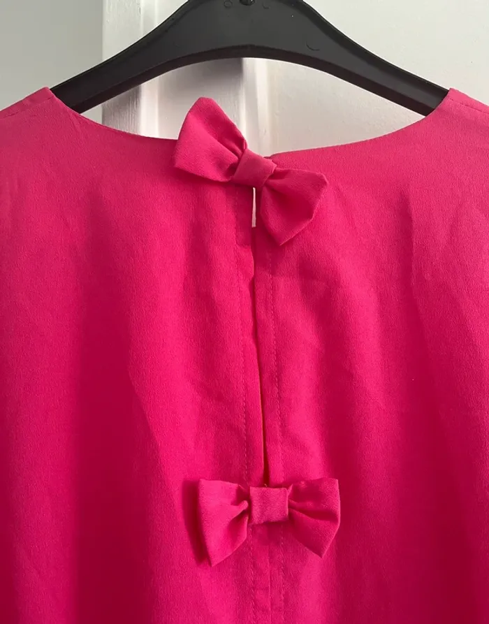 Robe chic fuschia/noir La Redoute T36 - photo numéro 4