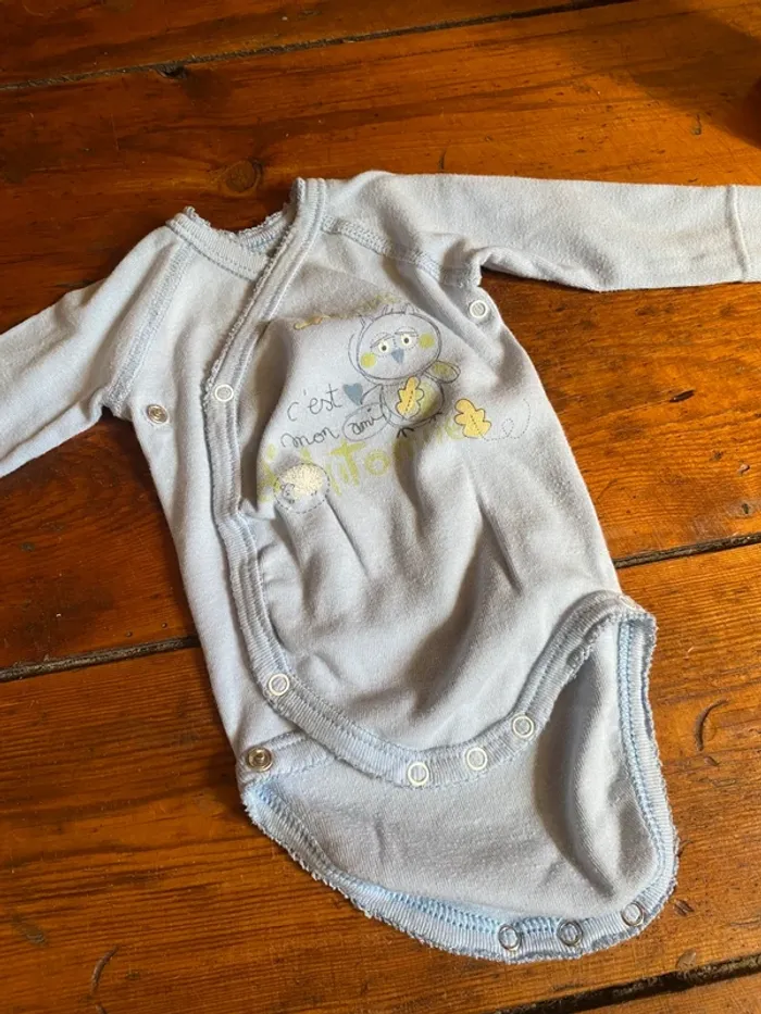 Body croisé gris – Sans marque – 1 mois - photo numéro 2