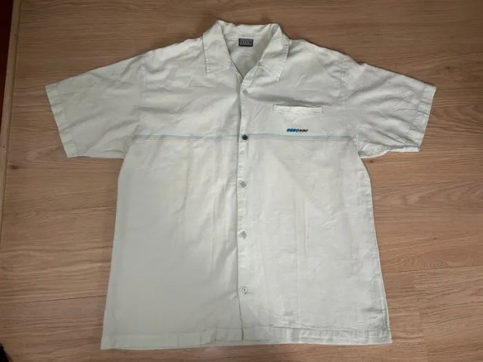 Chemise Vintage DDP Y2K menthe claire/beige taille XL tendance - photo numéro 2