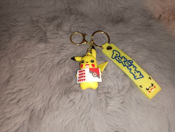 Porte clef Pikachu en silicone