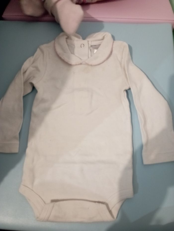 Ensemble robe et bodies Cyrillus 6 mois - photo numéro 2
