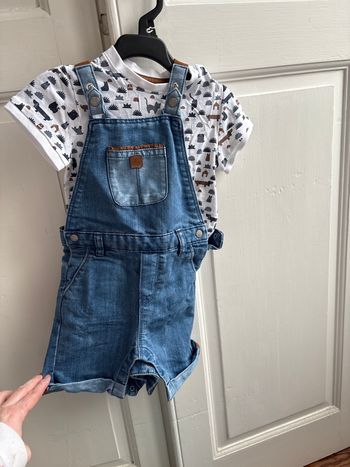 Ensemble, t shirt salopette été 